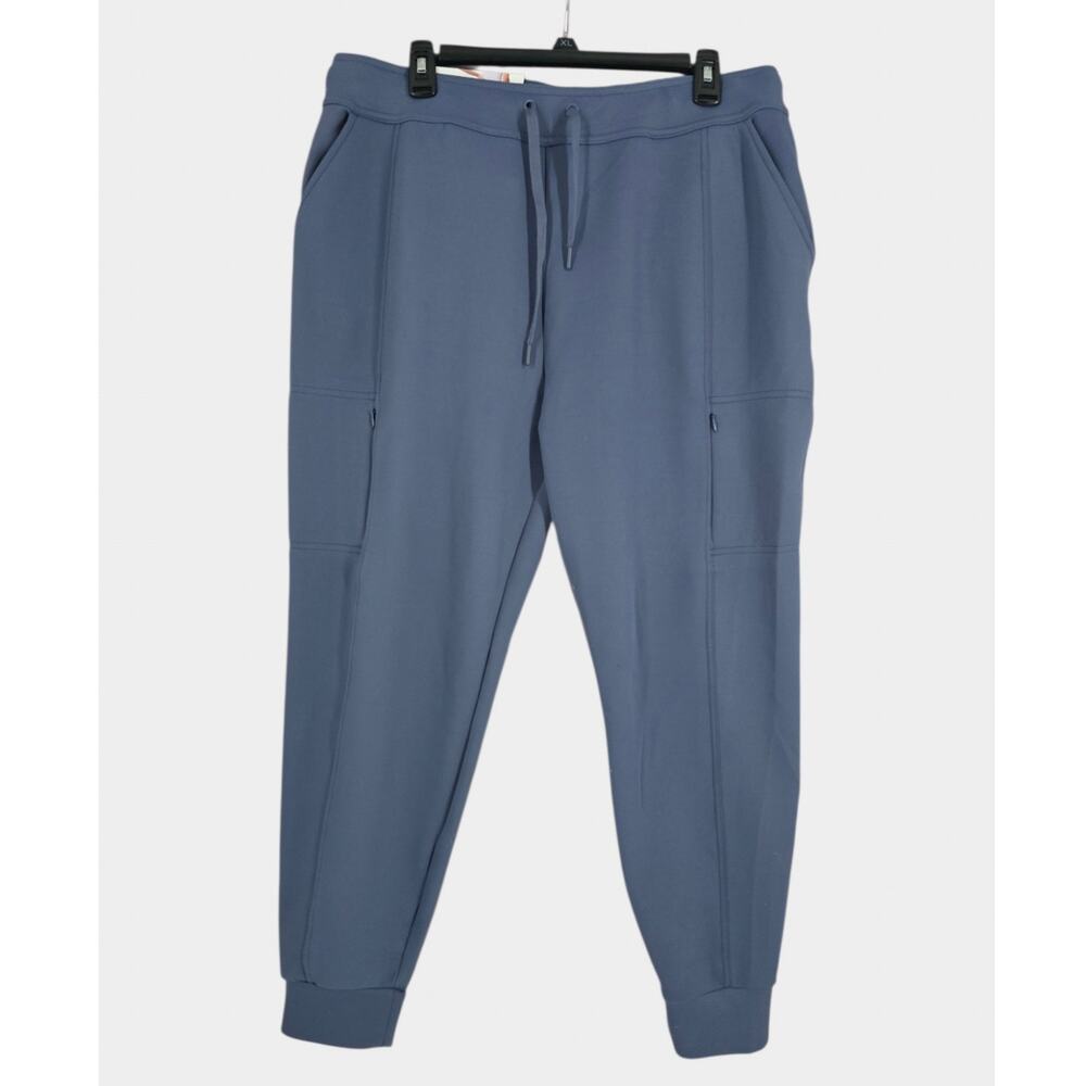 32 Degrees Heat Joggers Women's L Blue Butter Smooth Workout Active Sweats NWT